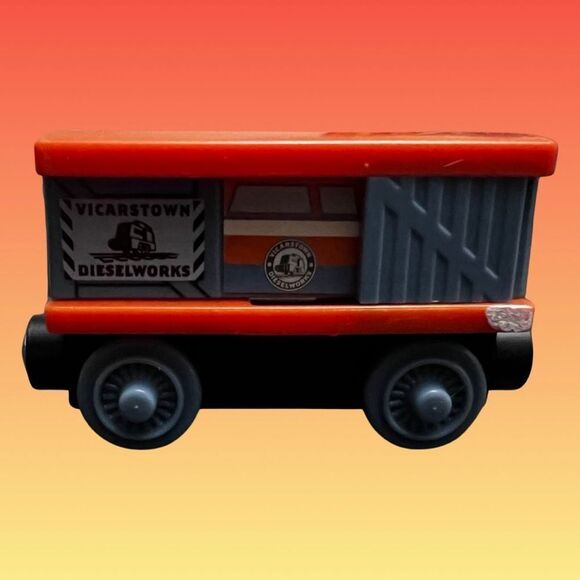 Thomas & Friends Wooden Den in Disguise VICARSTOWN DIESELWORKS Box Car - Picture 1 of 4